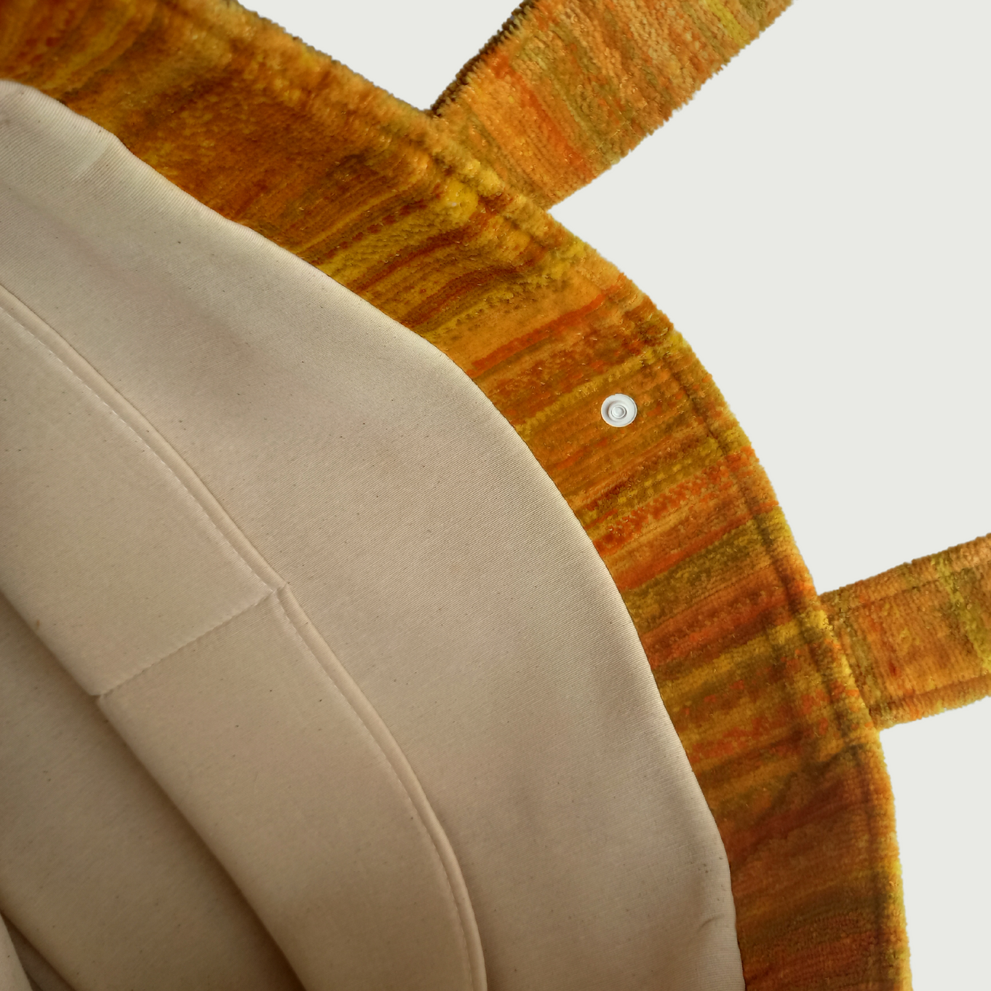 YELLOW SHADOWS Velvet Beach Bag