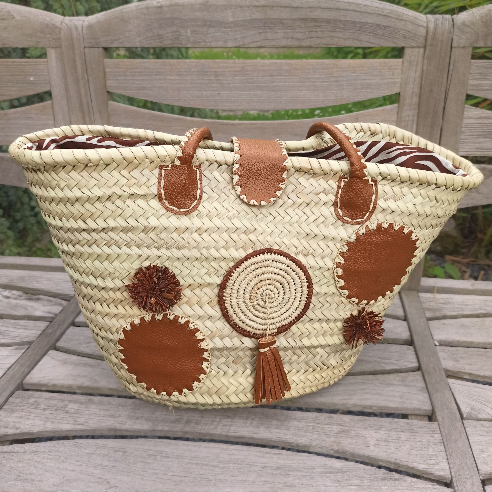 Moroccan Straw Basket TIZNIT – Lana Fares - Main Image