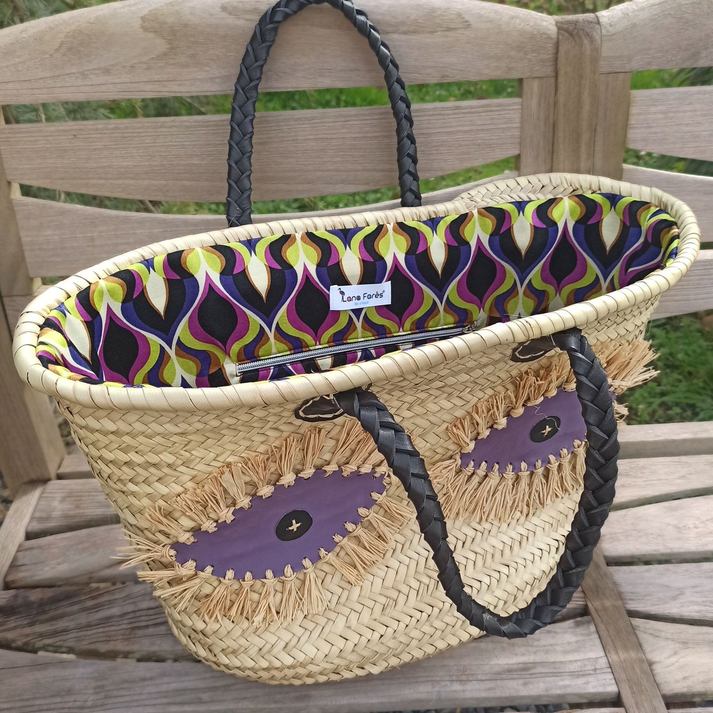 Panier en Paille Marocain ZAGORA