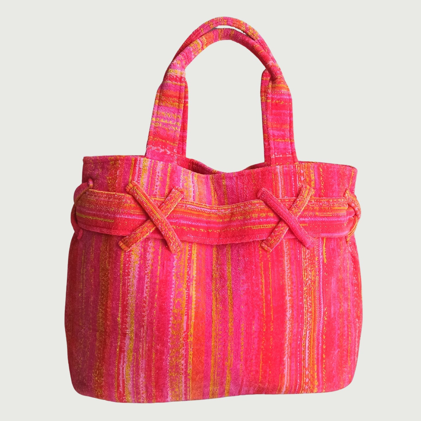 Sac de Plage Velours ORANGE SHADOWS