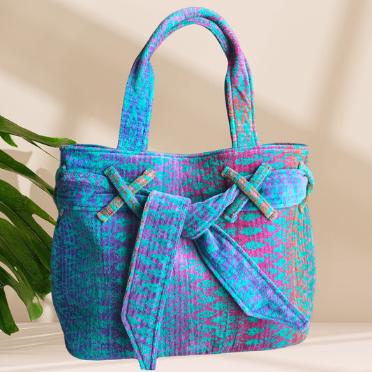 Sac de Plage Velours OCEAN MAGIC BEACH